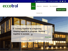 Tablet Screenshot of eccotrol.com